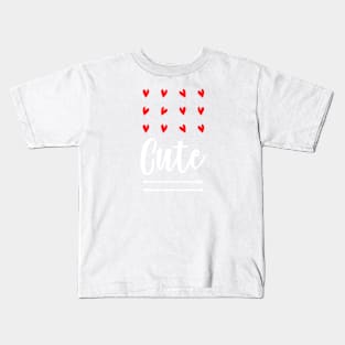 Cute Hearts and Arrows Valentines Day design Kids T-Shirt